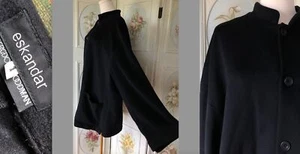 VINTAGE ESKANDAR 100% KASCHMIR WARME JACKE DUSTER COAT ENGLAND-MADE LAGENLOOK EUC 1 - Bild 1 von 11