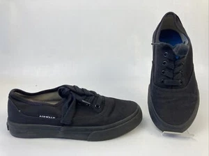 AIRWALK Boys Girls Tennis Shoes Size 2.5 Black Lightly Used - Picture 1 of 12