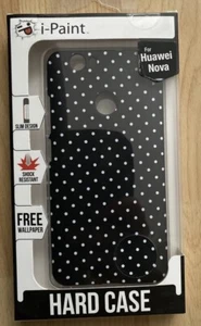 Huawei Nova Hard Case / Schutzhülle ( I- paint ) schwarze mit weiße punkten - Bild 1 von 1