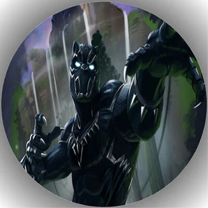 Tortenaufleger Geburtstag Tortenbild Fondant Oblate Black Panther P11 - Bild 1 von 1