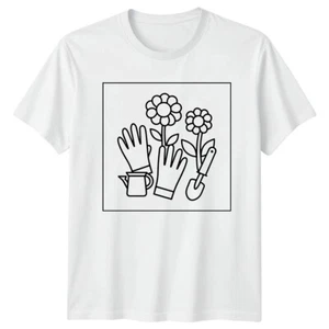 Blumen Gartenarbeit Handschuhe Damen T-Shirt Herren Tee Grafik Unisex Top - Bild 1 von 10