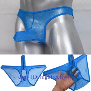 Nuevo Hombre Verano Aireado Malla de Encaje Ropa Interior Masculino Bolsas y Pene Bolsa Larga Calzoncillos - Imagen 1 de 4