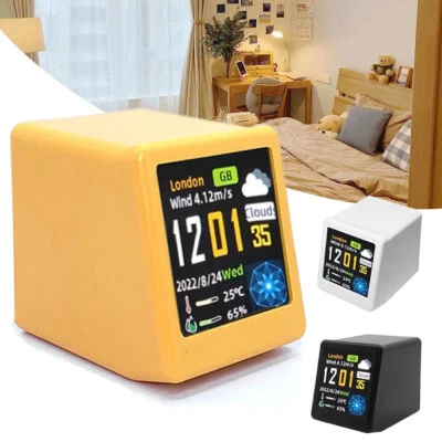 Small Portable Smart Wifi Weather Station Display Weather Temperature Humidity - Image 1 of 4
