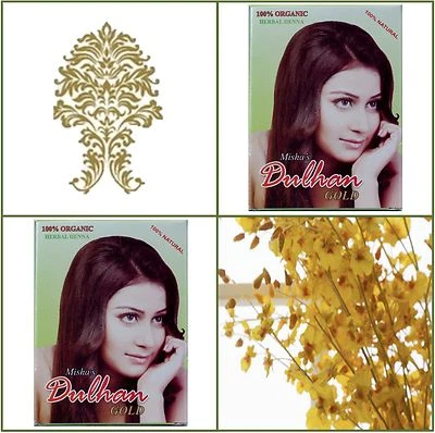 2 Boxes. Pure Herbal Henna. Golden Hair Color. 100g Ea. - Image 1 of 2