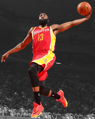 Houston Rockets JAMES HARDEN Glossy 8x10 Photo Spotlight Basketball Print Poster Cover