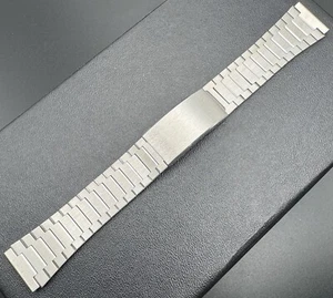 Vintage Bear Fit Bulova Accutron S/S Watch Metal Band Bracelet 18.5 & 20mm BU-44 - Picture 1 of 10