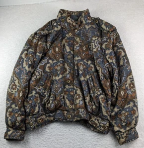 VTG RARE Liz Wear Jacket Women's XL Snap Button & Zip Pockets - Picture 1 of 14