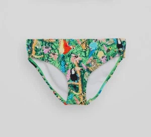 $65 KENZO Kids Girl's Green Animal-Print Bikini Bottom Swim 8A - Picture 1 of 4