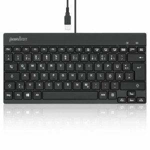 Perixx PERIBOARD-326 DE, Beleuchtete USB-Tastatur, kabelgebunden, schwarz - Bild 1 von 1