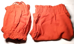 Medium 2 piece burnt orange set with tie up laces in original packaging - Foto 1 di 11