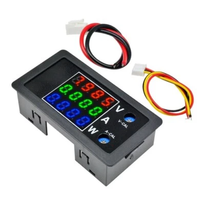 DC 0-100V 10A 1000W LED Digital Voltmeter Amperemeter Wattmeter Spannung meter - Bild 1 von 4