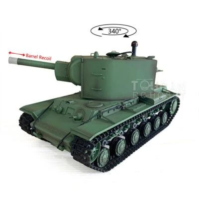 HL 1/16 7.0 Kunststoff Ver sowjetischen KV-2 RC Tank Gigant 3949 Barrel Recoil - Bild 1 von 4