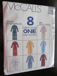 McCall’s 7948 Damen & Herren Morgenmantel Größe XL – XXL teilweise geschnitten hat alle Teile gebraucht, in einwandfreiem Zustand - Bild 1 von 3