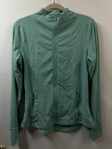EASTERN MOUNTAIN SPORTS Sweatshirt Womens  TECHWICK Full Zip Teal Sz M - Picture 1 of 6
