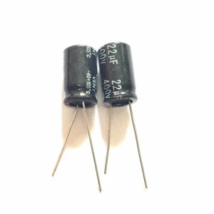 4pcs 22uF 400V 22MFD 400Volt 10*16mm Aluminum Electrolytic Capacitor Radial - Foto 1 di 5