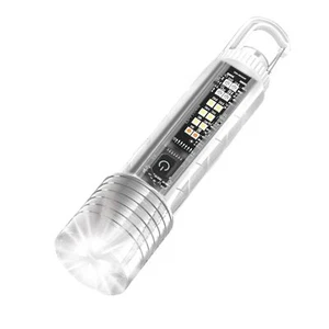 Pequeña linterna potente LED súper brillante con luz azul roja UV, linterna m - Imagen 1 de 7