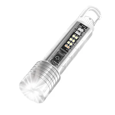 Pequeña linterna potente LED súper brillante con luz azul roja UV, linterna m - Imagen 1 de 4