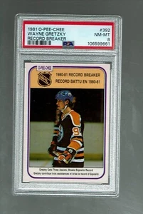1981-82. OPC Record Breaker. Wayne Gretzky. #392 PSA 8. centered - Bild 1 von 2
