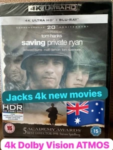 saving private ryan 4k UHD +Bluray Wick Bond Gun 1917 Dunkirk Fury Tombstone Saw - Picture 1 of 4
