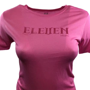 ELEVEN Missy Women's T-shirt "MIAMI" By Venus Williams Tennis-Casual-Sport PINK - Picture 1 of 3