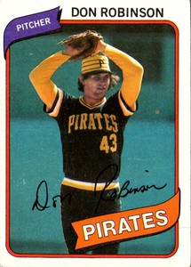 1980 Topps Don Robinson #719 Pittsburgh Pirates