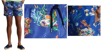 Polo Ralph Lauren Polo Bear Coppia Scuba Caccia Nuoto Surf Spiaggia Corta Uomo L-2XL - Immagine 1 di 2
