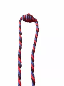 Handmade Tricolored Rope Dog Toy Xl - Picture 1 of 6