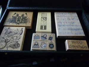 Assorted Card Making Rubber Stamps - Picture 1 of 8