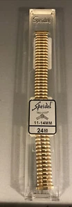 Speidel Twist-O-Flex Matte Gold Tone 11-14mm Ladies Watch Band Regular 2257/37 - Bild 1 von 5