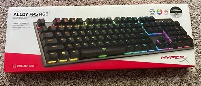 HYPERX ALLOY FPS RGB Mechanical Gaming Keyboard Silver Speed Switches - Image 1 of 4