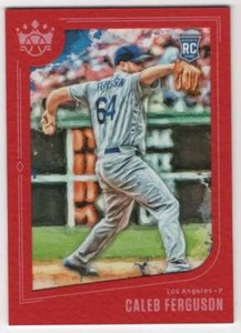 2019 Panini Diamond Kings Red Frame SP #131 Caleb Ferguson Dodgers 
