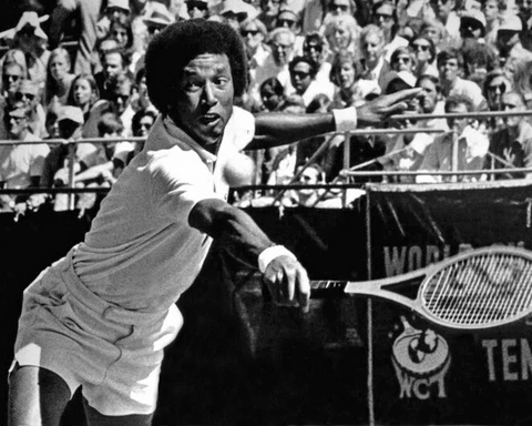 Pro Tennis Player ARTHUR ASHE Glossy 16x20 Photo Print Poster Grand Slam Titles Cover