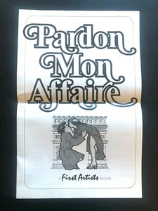 Pardon Mon Affaire Original Movie Pressbook (1976) - 8 Pages - 11" x 17" EX - Picture 1 of 3