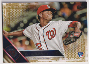 2016 Topps Gold #394 Abel De Los Santos RC 0380/2016 Washington Nationals