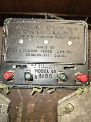 American Flyer O Gauge Train Track Switches And Number 4180 Track Switch... - Image 1 of 4
