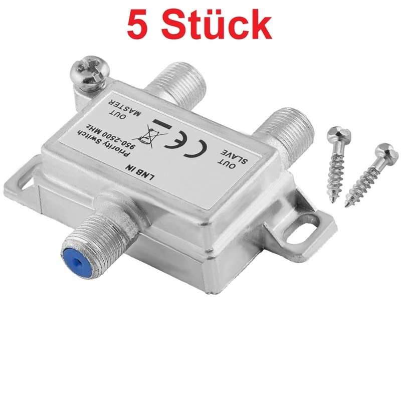 SAT Vorrangschalter Vorrang Schalter LNB Anschluss Slave Master für 2x Receiver - Bild 1 von 1