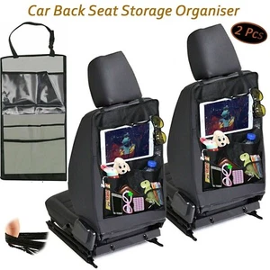 2 X Auto Rücksitz Organizer Tablet Halter Lagerung Kick Matten Kinder Spielzeug - Bild 1 von 5