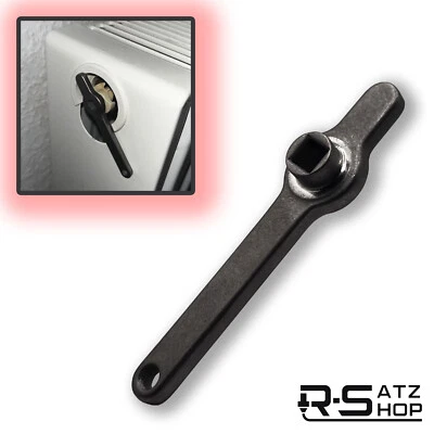 R-SATZ SHOP Entlüftungsschlüssel für Heizungen entlüften aus Edelstahl, Heizungsschlüssel