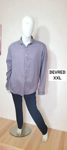 Devred Taille XXL Supebe chemise manches longues grise à motifs homme - Imagen 1 de 4