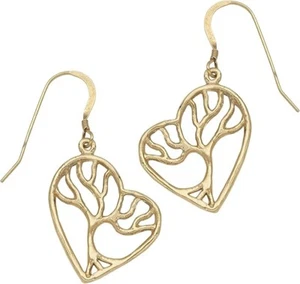 MERCEDES SHAFFER Tree of Life Enchanted Heart Earringss - Picture 1 of 5