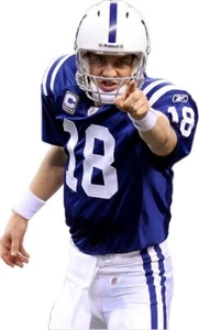 Peyton Manning Indianapolis Colts Die Cut Laminated Vinyl Sticker / Decal NFL - Picture 1 of 1
