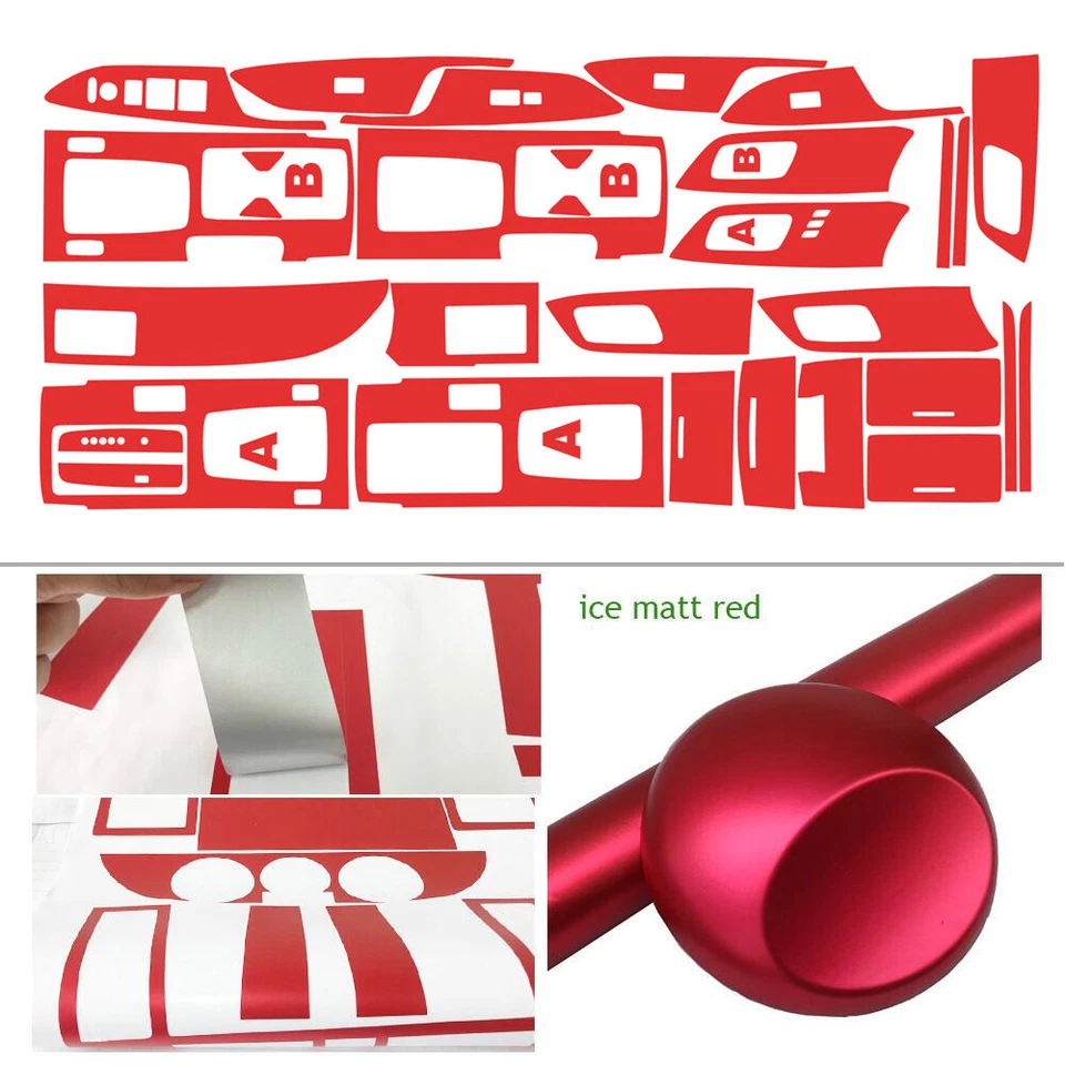 For Honda Accord 2014-2017 5D Carbon Fiber Pattern Interior DIY Trim Decals - Image 1 of 4