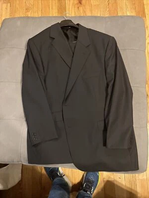 conjunto de terno preto Sarar calça e jaqueta 36 jaqueta regular 48 X 30 calças - Imagem 1 de 4