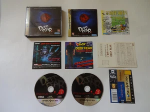 Deep Fear Sega Saturn SS Action Game 1998 GS-9189 w/Obi Hagaki NTSC-J From Japan - Picture 1 of 20
