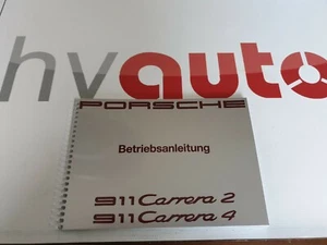 Operating Instructions Manual Porsche 911 Type 964 Carrera 2/4 Year 1990/1991 - Picture 1 of 12