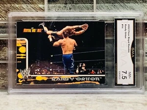 2002 Fleer WWE Royal Rumble #14 RANDY ORTON GMA 7.5  !!! 🔥💰📈 ROOKIE RC - Picture 1 of 3