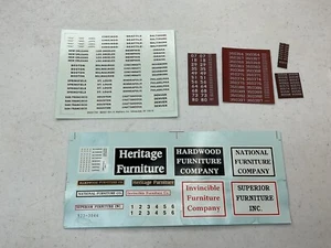 Walthers decals HO Billboard Signs, City Destinations And Trailer Numbers - Picture 1 of 1