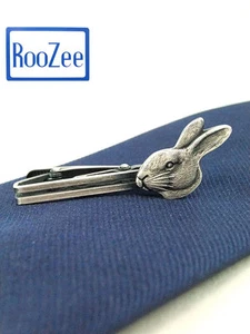 Rabbit Unique Tie Clasps & Tacks RooZee Tie Clip Tie Bar Tie Pin Made in Japan - Picture 1 of 4