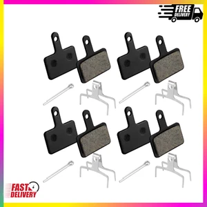 "4 Pairs Bike Disc Brake Pads - Resin Semi-Metal Replacement for Shimano - Picture 1 of 4