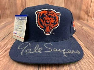 Gale Sayers HOF Signed Autograph PSA Authentic Snapback Hat Chicago Bears - Picture 1 of 5